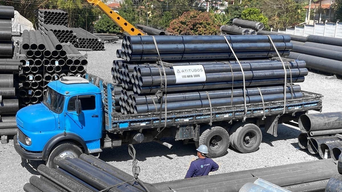 Tubo aço carbono para agua